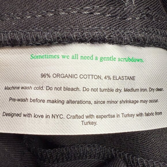 NWT Women's M.M. LAFLEUR The Harrison Wide Pleated Jean Black | Size 8 - Picture 10 of 11